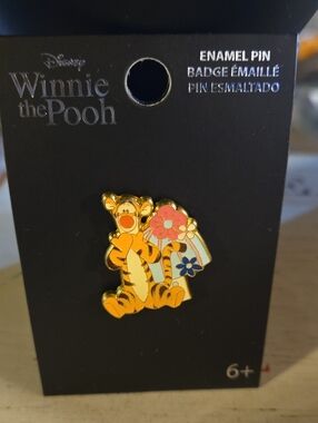Loungefly Winnie The Pooh Tigger Mushroom Floral Pin